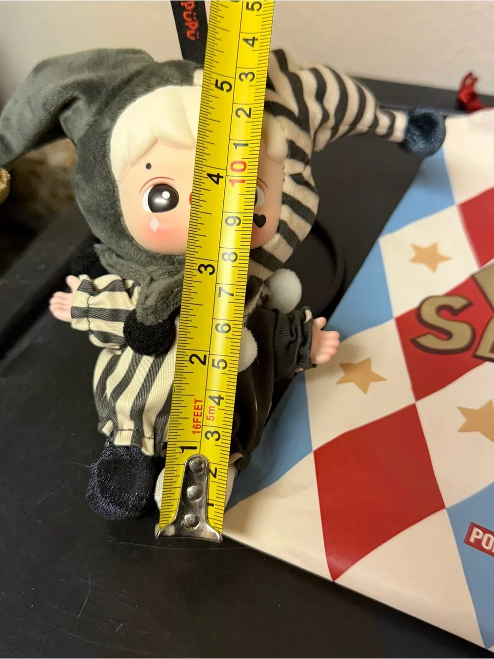 Pop Mart Why So Serious Plush Pendant Silver Mist Clown Hacipupu